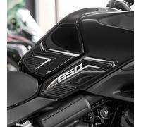 Resin Bike Autocollant Moto Compatibles avec Kawasaki Versys 650 2024. Protections Latérales de Réservoir Contre Les Chocs et Les Éraflures. Autocollant 3D Résinés Made in Italy