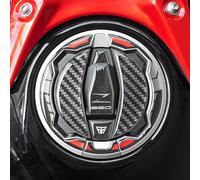 Resin Bike Autocollant Moto Compatibles avec Kawasaki Z650 2024 Candy Persimmon Red/Ebony. Protection Bouchon de Réservoir de Moto Contre Les Chocs et Les Éraflures. Autocollant 3D Made in Italy