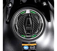 Resin Bike Autocollant Moto Compatibles avec Kawasaki Z650 2024. Protection de Bouchon de Réservoir de Moto Contre Les Chocs et Les Éraflures. Autocollant 3D Résinés Made in Italy