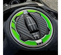 Resin Bike Autocollant Moto Compatibles avec Kawasaki Z900 2023-2024. Protection de Bouchon de Réservoir de Moto Contre Les Chocs et Les Éraflures. Autocollant 3D Résinés Made in Italy