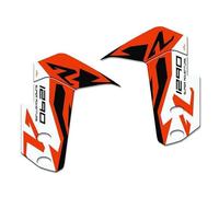 Resin Bike Autocollant Moto Compatibles avec KTM 1290 Super Adventure R 2017 2018. Protections Latérales Garde-Boue Contre Les Chocs et Les Éraflures. Autocollant 3D Résinés Plaque de Direction Avant