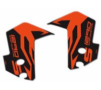 Resin Bike Autocollant Moto Compatibles avec KTM 1290 Super Adventure S 2017 2018 Noir. Protections Laterales Garde-Boue Contre Les Chocs et Les Éraflures. Autocollant 3D Résinés