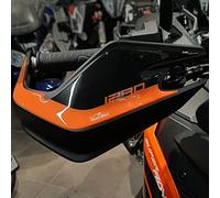 Resin Bike Autocollant Moto Compatibles avec KTM 1290 Super Adventure S e R 2021-2025. Protection Protège-Mains Contre Les Chocs et Les Éraflures. Autocollant 3D Résinés Fabriqué en Italie