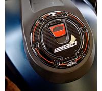 Resin Bike Autocollant Moto Compatibles avec KTM 1290 Super Duke R 2022-2023. Protection de Bouchon de Réservoir de Moto Contre Les Chocs et Les Éraflures. Autocollant 3D Résinés Made in Italy