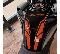 Resin Bike Autocollant Moto Compatibles avec KTM Duke 125 200 250 390 2021-2022 Argent. Protection de Réservoir Contre Les Chocs et Les Éraflures. Autocollant 3D Résinés - Fabriqué en Italie