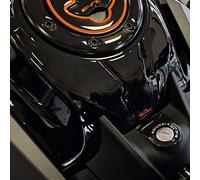 Resin Bike Autocollant Moto Compatibles avec KTM Duke 125 200 250 390 2021 2022. Protection Zone de Clé Contre Les Chocs et Les Éraflures. Autocollant 3D Résinés Fabriqué en Italie - Noir