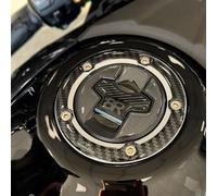 Resin Bike Autocollant Moto Compatibles avec Suzuki GSX 8R 2024-2026 Carboon Look. Protection de Bouchon de Réservoir de Moto Contre Les Chocs et Les Éraflures. Autocollant 3D Résinés Made in Italy