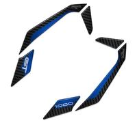 Resin Bike Autocollant Moto Compatibles avec Suzuki GSX-S 1000 GT 2022-2025 Blu Métallique. Protections Poignées Passager Contre les Chocs et les Éraflures. Autocollant 3D Résinés - Effet Carbone