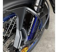 Resin Bike Autocollant Moto Compatibles avec Suzuki V-Strom 1050 XT ABS 2022 Gris Aspen. Protection Garde-Boue Plaque de Direction Contre Les Chocs et Les Éraflures. Paire Autocollant 3D Résinés