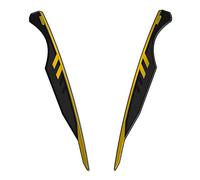 Resin Bike Autocollant Moto Compatibles avec Suzuki V-Strom 650 XT ABS 2020 2021. Protection Plaque de Direction Avant Contre les Chocs et les Éraflures. Autocollant 3D Résinés - Noir et Jaune