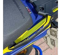Resin Bike Autocollant Moto compatibles avec Suzuki V-Strom 800 DE 2023-2025. Protection Poignées Arrière de Moto Contre Les Chocs et Les Rayures. Paire d'autocollants 3D en Résine Champion Yellow