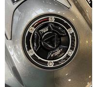 Resin Bike Autocollant Moto Compatibles avec Triumph Street Triple 765 RS 2023-2025. Protection de Bouchon de Réservoir de Moto Contre Les Chocs et Les Éraflures. Autocollant 3D Résinés Made in Italy