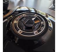 Resin Bike Autocollant Moto Compatibles avec Triumph Trident 660 2021-2025. Protection de Bouchon de Réservoir de Moto Contre Les Chocs et Les Éraflures. Autocollant 3D Résinés Made in Italy