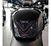 Resin Bike Autocollant Moto Compatibles avec Triumph Trident 660 2021-2025. Protection Grip de Réservoir Moto Contre Les Chocs et Les Éraflures. Autocollant 3D Résinés Made in Italy