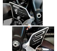 Resin Bike Autocollant Moto Compatibles avec Yamaha MT 09 2021 2022. Protection Seuils de Porte Contre Les Chocs et Les Éraflures. Paire Autocollant 3D Résinés - Effet Carbone