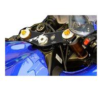 Resin Bike Autocollant Moto Compatibles avec Yamaha R1 2000-2001. Protection Colonne de Direction Contre Les Chocs et Les Éraflures. Autocollant 3D Résinés - Fabriqué en Italie