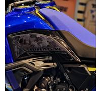Resin Bike Autocollant Moto Compatibles avec Yamaha Tenere 700 World Raid 2022-2025. Protection Bouchons de Réservoir Contre Les Chocs et Les Éraflures. Paire Autocollant 3D Résinés