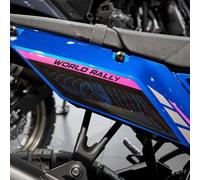 Resin Bike Autocollant Moto Compatibles avec Yamaha Tenere 700 World Rally 2024-2025. Côtés de Carénage Contre Les Chocs et Les Éraflures. Autocollant 3D Résinés Made in Italy