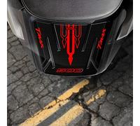 Resin Bike Autocollant Moto Compatibles avec Yamaha Tmax 500 2001 2007. Protection Dosseret Arrière Scooter contre les Chocs et les Éraflures. Autocollant 3D Résinés - Effet Carbone et Rouge