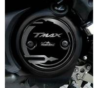Resin Bike Autocollant Moto Compatibles avec Yamaha Tmax 500 et 530 2001 2016. Protège-carter de Variateur Contre les Chocs et les Éraflures. Autocollant 3D Résinés - Argent et Noir