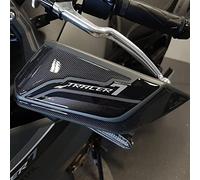 Resin Bike Autocollant Moto Compatibles avec Yamaha Tracer 7 2021. Protection Protège-Mains Contre Les Chocs et Les Éraflures. Kit Autocollant 3D Résinés Côté Droit et Gauche - Effet Métallisée