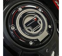 Resin Bike Autocollant Moto Compatibles avec Yamaha Tracer 7 2021 Rouge. Protection Bouchon de Réservoir Contre Les Chocs et Les Éraflures. Autocollant 3D Résinés - Fabriqué en Italie