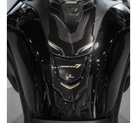 Resin Bike Autocollant Moto Compatibles avec Yamaha Tracer 7 GT 2021-2024 Or. Protection de Réservoir Moto Contre Les Chocs et Les Éraflures. Autocollant 3D Résinés Made in Italy