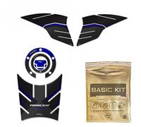 Resin Bike Autocollant Moto Compatibles avec Yamaha Tracer 900 2018 2020. Protections Latérales Bouchon de Réservoir et Réservoir Contre Les Chocs et Les Éraflures. Kit Autocollant 3D Résinés - Bleu