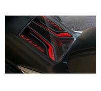 Resin Bike Autocollant Scooter Compatibles avec Yamaha Tmax 500 2001-2007. Protection Repose-Pieds Moto Contre Les Chocs et Les Éraflures. Autocollant 3D Résinés - Effet Carbone