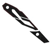 Resin Bike Autocollants Moto Compatible avec Kymco AK 550 2017-2026. Protection du Pare-Chaleur d’Échappement/Silencieux (Plastique/Métal) Contre Chocs et Rayures. Autocollants 3D Made in Italy