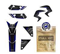 Resin Bike Autocollants Moto compatibles avec Yamaha Tracer 700 2016 2020 Bleu Metal. Protections Moto Contre Les Chocs et Les Rayures. Kit Complet Autocollants 3D résinés - Fabriqué en Italie