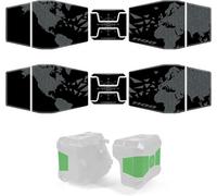 Resin Bike Kit Autocollant Compatibles avec Honda Africa Twin CRF 1100 L 2020-2024. Protection de Valises-Sacs Latéraux Contre les Chocs et les Éraflures. Autocollant 3D Résinés Made in Italy