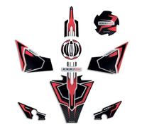 Resin Bike Kit Autocollant Compatibles avec Kawasaki Ninja 1000 SX 2024-2025 Rouge. Protection de Réservoir, Bout de Carénage Moto Contre Chocs et Éraflures. Autocollant 3D Résinés Made in Italy