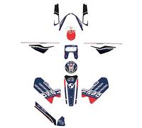 Resin Bike Kit Autocollant Moto Compatibles avec BMW R 1250 GS Adventure Trophy 2021-2024. Protection de Réservoir, Bout de Carénage Moto Contre Les Chocs et Les Éraflures. Autocollant 3D Résinés