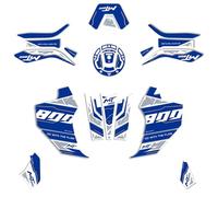 Resin Bike Kit Autocollant Moto Compatibles avec CF Moto 800 MT Explore 2023-2025. Protection de Réservoir, Bout de Carénage Contre Les Chocs et Les Éraflures. Autocollant 3D Résinés Made in Italy