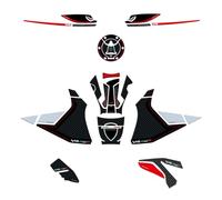 Resin Bike Kit Autocollant Moto Compatibles avec Ducati Multistrada V4-V4s 2025-2026. Protection Grip de Réservoir Moto Contre Les Chocs et Les Éraflures. Autocollant 3D Résinés Made in Italy