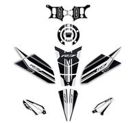 Resin Bike Kit Autocollant Moto Compatibles avec Yamaha YZF R7 2021-2025 Black. Protection de Réservoir Moto Contre Les Chocs et Les Éraflures. Autocollant 3D Résinés Made in Italy