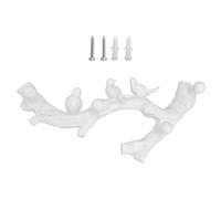 Resin Bird Hooks Mur Mound Moute Key Hangle Creative Creative 3D Home Decoration Accessoires (Taille moyenne (38 cm))