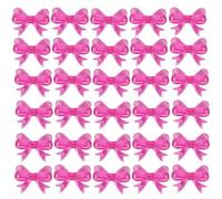 Resin Bow Cupcake Toppers, 30 Piece Party Decoration Set, 2.2x2.8 cm, for Birthday, Wedding, Christmas, Holiday Events, Food and Drink Garnish