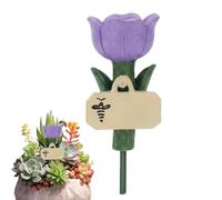 Resin Butterfly Watering Station, Flower Shaped Bee Drinking Cups, Outdoor Garden Water Feeder Decoration for Butterflies Bees and Small Birds, Backyard Park Aviary Landscape Feeding Ornament Decor
