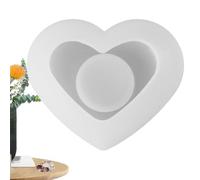 Resin Candle Holder Silicone Moulds - Handmade Casting Mold for Home Crafting | Flexible Silicone Form for Epoxy Resin Art, Handmade Tealight and Pillar Candle Base Making Molds 4.09x4.02 in