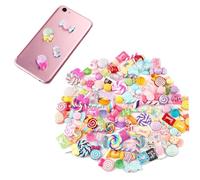 Resin Candy, 100pcs faux bonbons, bonbons mixtes Sweets Sweets en résine mignonnes Perles à plat fabriquant des fournitures de bricolage de bricolage d'artisanat, de couleurs et de formes assorties