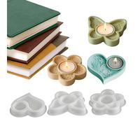 Resin Casting Molds - Flexible Silicone Candle Holder, Geometric Epoxy Crafting Vessel with Smooth Interior, Reusable Art Sculpture Supply Kit, Ideal for DIY Home Decor Wedding Centerpieces