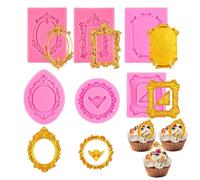 Resin Casting Molds, Silicone Crafting Tools, Epoxy Molds with Nonstick, Fondant Chocolate Candy Mold, Photo Frame Mold with Creative Style, Diy Baking Tools for Crafts Sturdy Materials
