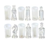 Resin Chess Pieces Mold For Wax Plaster Holiday Workshop Class Home Studio