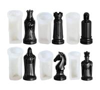 Resin Chess Pieces Mold, Silicone Casting Mold, DIY Chess