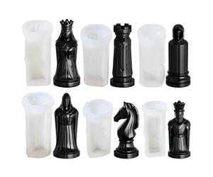 Resin Chess Pieces Mold, Silicone Casting Mold, DIY Chess