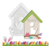 Resin Craft Mold - Easter Tool for Holiday | Silicone Easy Release Build, 38g Lightweight, 11.3x8.6x1.6cm Size, Birthday Party Indoor Activities, Creative Crafts for Friends, Students, Adults