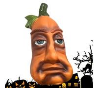 Resin Fake Gourd - Funny Facial Squash, Expressive Pumpkin, Spooky Table Fi