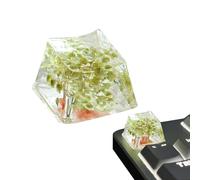Resin KeyCap - SA Profile Floral KeyCap, Gypsophila Keycap backlit | Keycap de jeu transparent, clavier translucide fait main, décoration de clavier mécanique, clavier R4 ergonomique